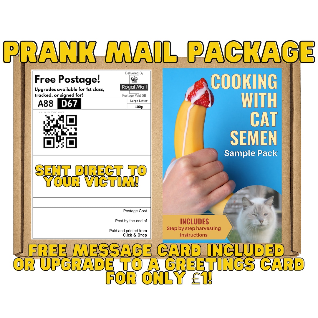Prank Gift Box Cooking With Cat Semen. Gag Gift/funny Inappropriate