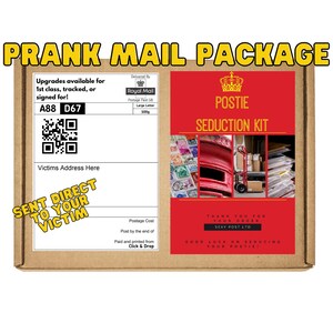 Postie Seduction Kit – Embarrassing Prank Gift Box for Friends & Family – Funny Inappropriate Gag Gift, Anonymous Delivery, Naughty Surprise
