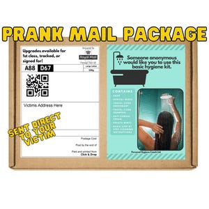 Coffret cadeau blague drôle - Kit d&#39;hygiène | Cadeau de bâillon hilarant pour les amis et la famille | Paquet de farces embarrassantes anonymes avec carte gratuite