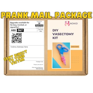 DIY Vasectomy Kit Prank Gift Box | Hilarious Gag Gift for Men | Funny Inappropriate Anonymous Prank Package for Friends & Family