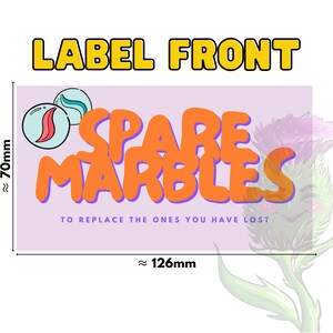 Lost Marbles Sticker Spare Marbles Gag Gift | Funny Novelty Prank - Etsy