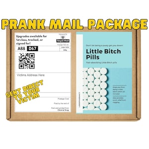 Little Bitch Pills - Funny Prank Gift Box, Anonymous Gag Gift for Friends, Family, or Coworkers