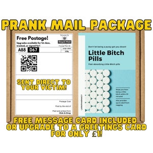 Little Bitch Pills - Lustige Streich Geschenkbox, anonymes Gag-Geschenk für Freunde, Familie oder Mitarbeiter