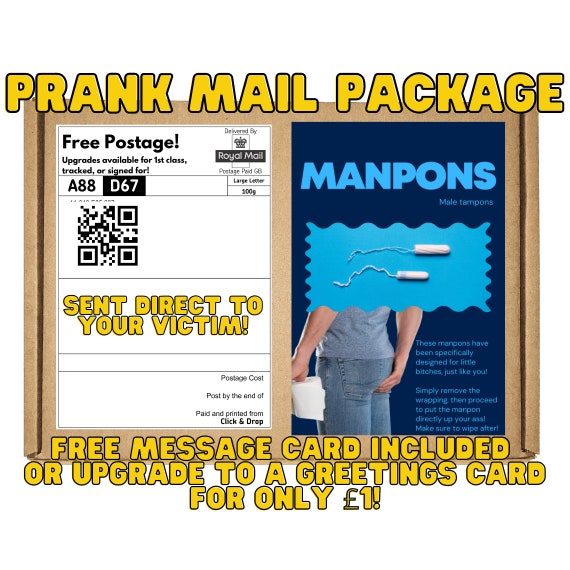 Prank Gift Box Used Tampons. Gag Gift/funny Inappropriate Prank Gifts. Send  100% Anonymously to Friends, Family, or Victims. 