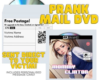 Prank Mail Gift - Mama Clinton - Slakkenpost, grapje, grapmail, 100% anonieme, ongepaste geschenken. (willekeurige dvd/cd)