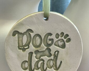 Ornament, Dog Dad Ornament, Wine Gift Tag, Keepsake Gift Tags and Favors, Wedding and Wedding Shower Gift Tag