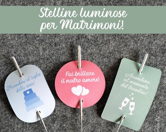 Stelline luminose/scintillini personalizzati | Scegli il tuo tema e la tua grafica!