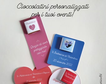 Cioccolatini personalizzati per i tuoi eventi | Crea la tua grafica!