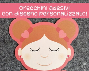 Orecchini adesivi con disegno personalizzato | Scegli il tuo tema e la tua grafica!