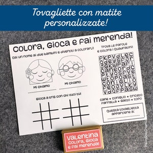 Tovagliette con matite personalizzate - Scegli il tuo tema e la tua grafica | Compleanni, Eventi e Cerimonie!