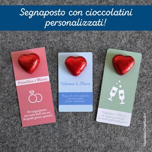 Segnaposto con cioccolatini personalizzati - Scegli il tuo tema e la tua grafica | Compleanni, Eventi e Cerimonie!