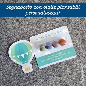 Segnaposto con biglie piantabili personalizzati - Scegli il tuo tema e la tua grafica | Compleanni, Eventi e Cerimonie!