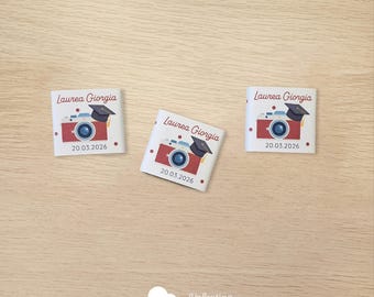 Cioccolatini bianchi, al latte e fondenti personalizzati e fatti a mano | Per Lauree, Compleanni, Matrimoni, Battesimi e Comunioni!