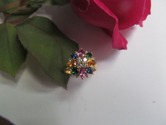 Unique Multi Gemstone Ring