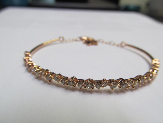 Rose Gold Champagne Diamond Bracelet