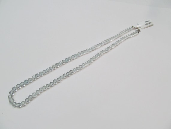 Aquamarine Bead Necklace