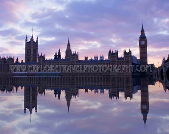 Wall Art Digital Download London Westminster UK Fine Art Landscape Photography - Instant Digital Download Printable Travel Photography