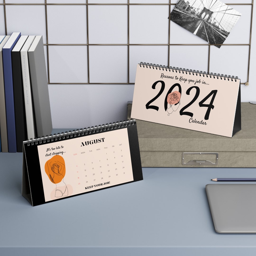 2024 Wall Calendar Funny Calendar 2024 Swearing Calendar Etsy