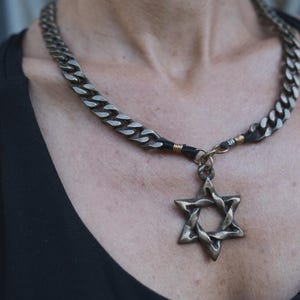 Star of David Necklace, Jewish Star Jewelry, Magen David Necklace, David Star Necklace, Magen David star, Handmade Star of david, Gift