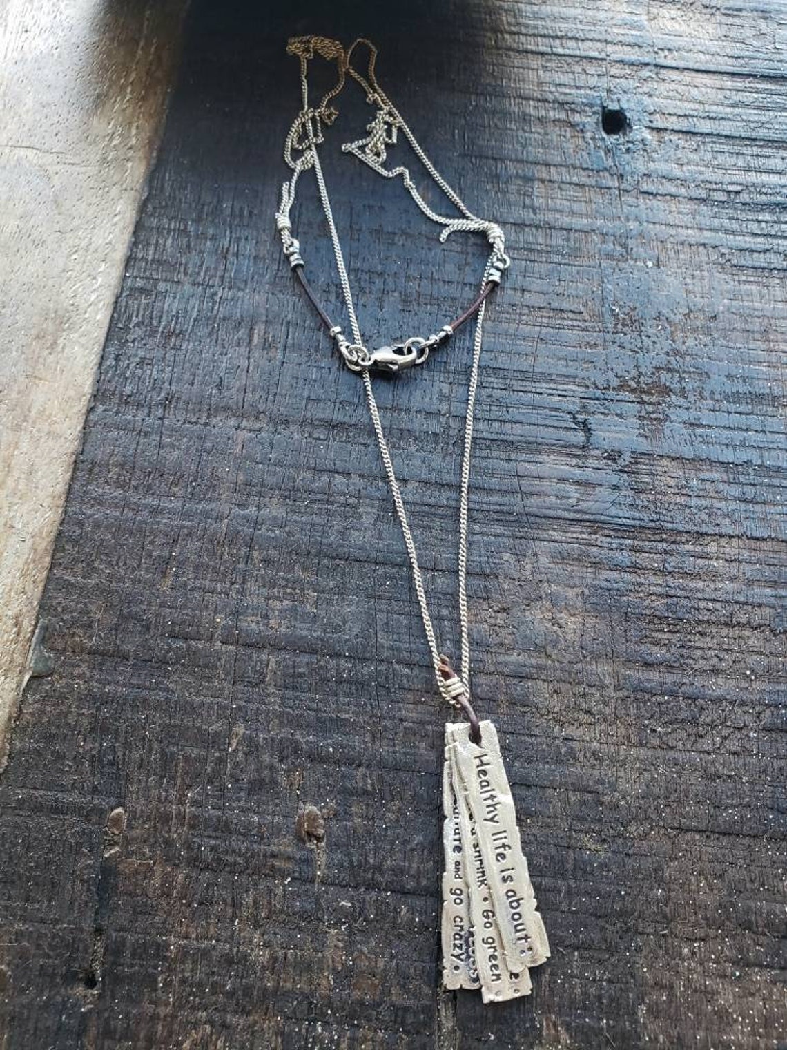 Words Jewelry words Necklace inspirational Etsy