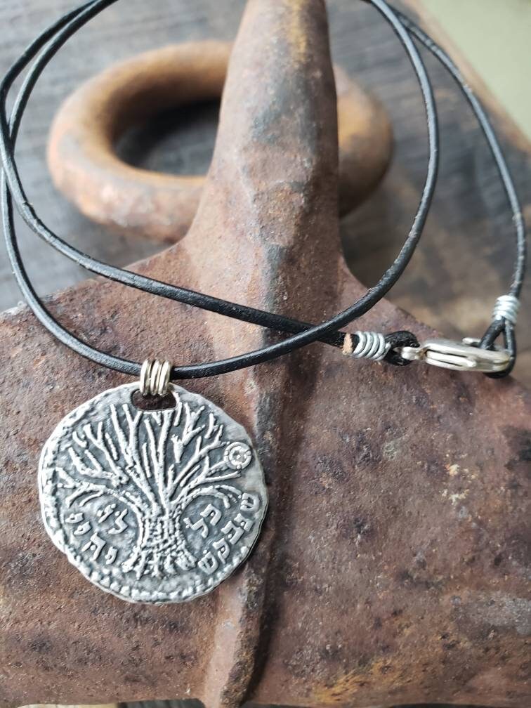 ☆Hei☆ bottle pendant leather necklace HE24WINFW113XXFR Tree of Life Necklace- Leather Necklace-spiritual Gift