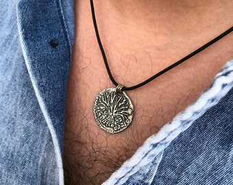 ☆Hei☆ bottle pendant leather necklace HE24WINFW113XXFR Tree of Life Necklace- Leather Necklace-spiritual Gift