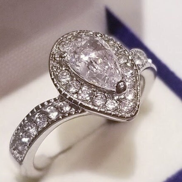 Stainless Steel Engagement Ring Etsy