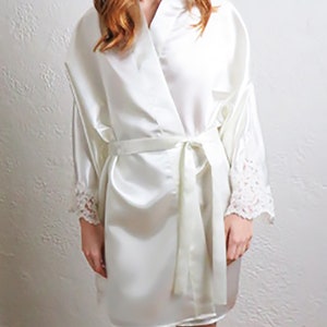 Bridal Robe Custom Made Upcycled from Wedding Gown