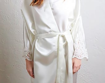 Bridal Robe Custom Made Upcycled from Wedding Gown