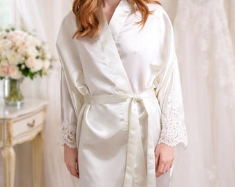 Bridal Robe from Wedding Dress | Heirloom Lace Keepsake Robe