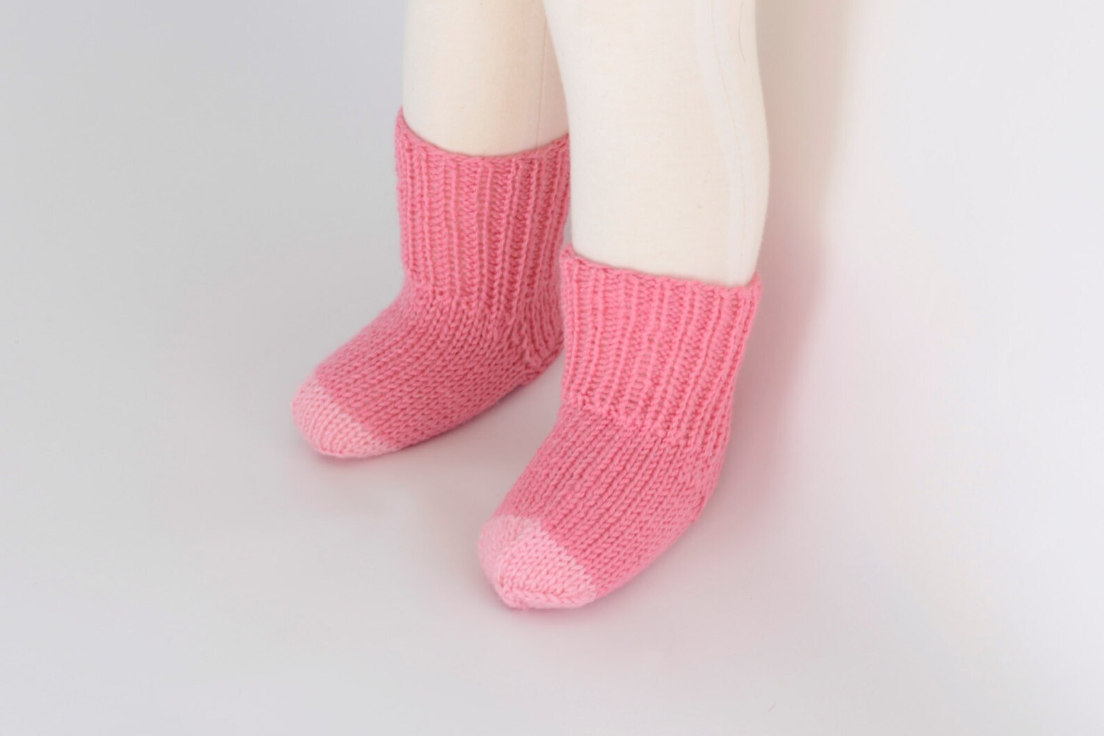 Hand Knit Socks & Booties Set for Baby Girl Wool 06 Months Ready to