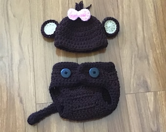 Traje de bebé de 3 piezas Monkey BOY o GIRL