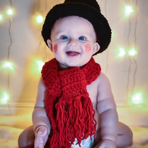 Crochet Snowman Holiday Outfit