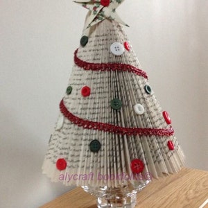 Book Fold Tree Instructions - Christmas / nature