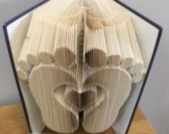 Baby Feet Heart Book Folding Pattern