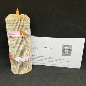 Paper Candle Instructions - Christmas / table decoration / all year round