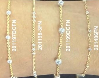 Two-Tone Satellite Chain by the Foot (14K Gold-Filled & Sterling Silver)