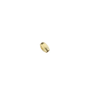 4 x 6mm 14K Gold Filled Corrugated Straight Oval Beads - 10pcs, 50pcs, 100pcs #202013