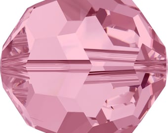 Swarovski Crystal Round Beads 5000 - 3mm 4mm 5mm 6mm 7mm 8mm 10mm - Light Rose
