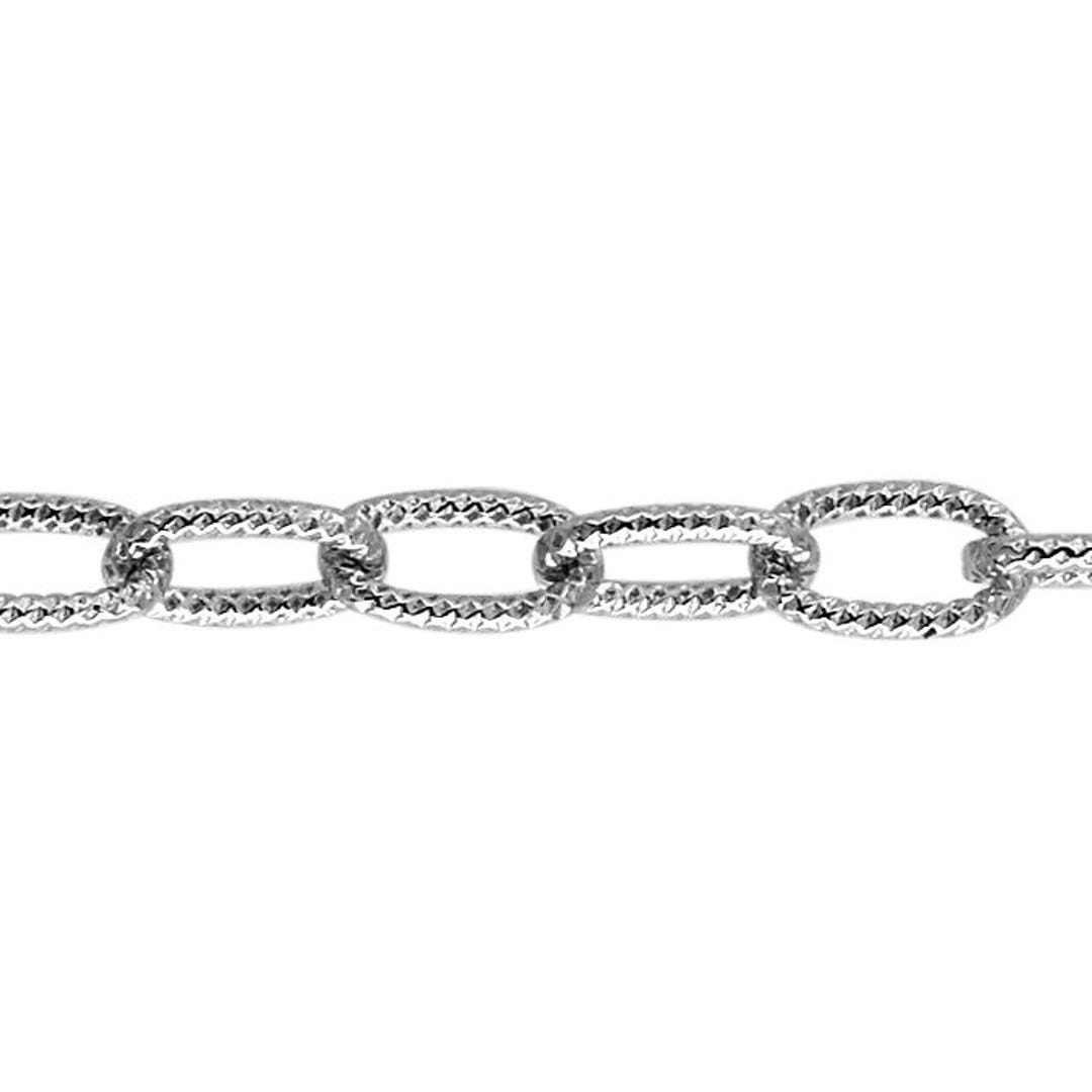 3.6 X 6.25mm Fancy Chain by the Foot - Sterling Silver (SS) Item