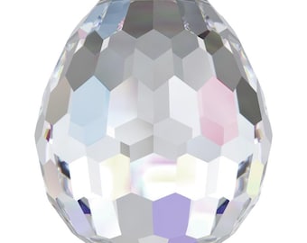 Wiszące koraliki Swarovski Crystal Ball 6002 - 10,0x7,0 - Crystal Clear AB
