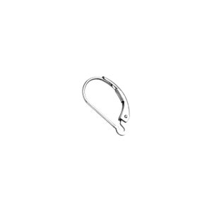 May include: Silver-toned earring hook closure. The hook is made of metal and has a spring-loaded clasp.