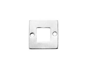 Square Cut Connectors 9.6mm - (302322CN) - Sterling Silver