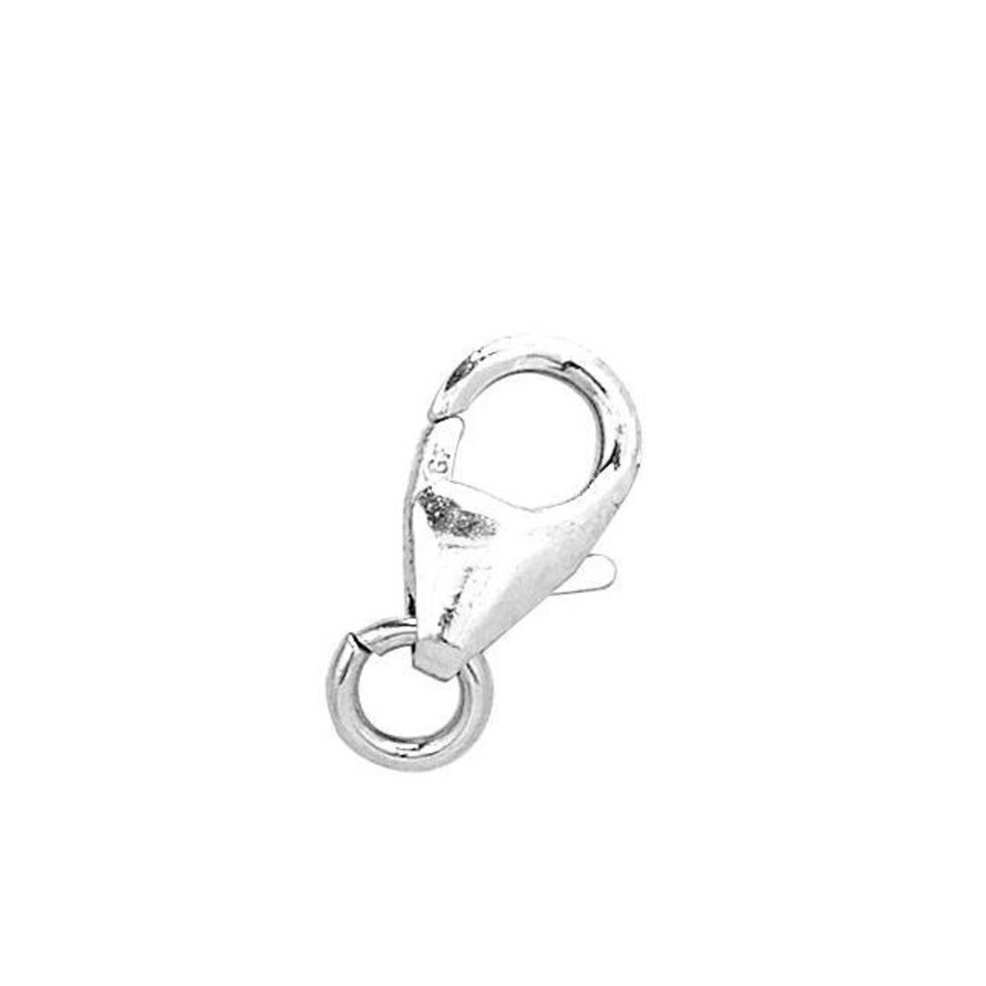 13mm Round Lobster Claps - Silver Filled With Ring 10pcs, 25pcs