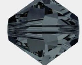 Swarovski Crystal Bicone Beads 5328 -3mm 4mm 5mm 6mm - Graphite