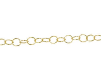 3.5mm Cable Chain By the Foot - Gold Filled (GF) Item # 2016-8CA