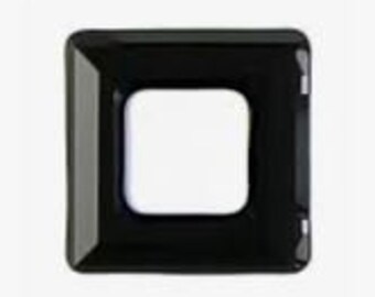 Swarovski Crystal Square Ring 14mm 20mm #4439 - Jet (Black)