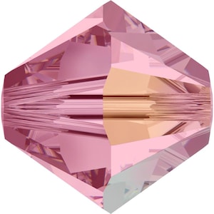 Swarovski Crystal Bicone Beads 5328 -  3mm 4mm 5mm 6mm 8mm - Light Rose AB 2x