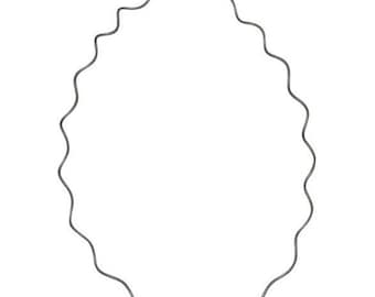 1.4mm Wave Chain 18" with Lobster Clasp - Sterling Silver Black Rhodium Plated - Item # 301.4WV-18-L-BRH
