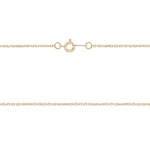 1mm Diamond Cut Cable Chain Finished With Spring Ring Clasp -18inch - 14K Solid Gold - Item# 10FN11-32DC-18-S
